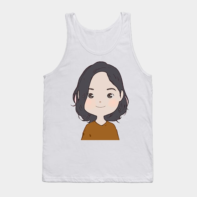 Kawai chibi Tank Top by Birdbox